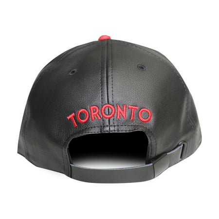 Inspired Exclusives Men’s 416 Toronto PU Strapback Cap O/S Black/Red The Cap Guys 